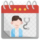 National Doctors Day Appointment Time And Date Icon