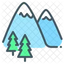 National Park Mountains Nature Icon