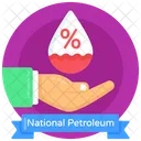 Oil Care National Petroleum Day Petroleum Care Icon