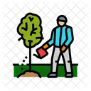 National Baum Pflanzen Symbol