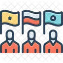 Nations Waving Flags Flags Icon