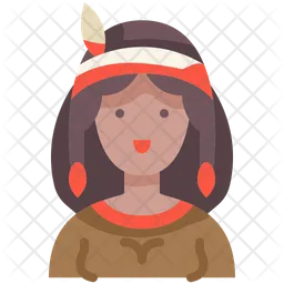 Native American Woman  Icon