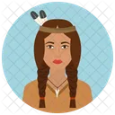 Native American Woman Icon