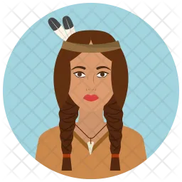 Native american woman  Icon