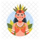 Nativo Americano Personagem Hispanico Ícone
