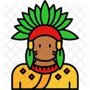 Indiano Nativo Indigena Ícone