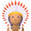 Nativo Americano Culturas Avatar Ícone