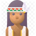 Nativo Americano Culturas Avatar Ícone
