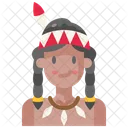 Nativo Americano Avatar Culturas Icono