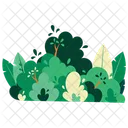 Bushes Green Nature Icon
