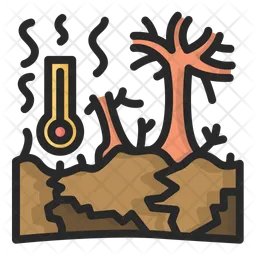 Natural disasters drought  Icon
