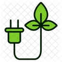 Natural Electricity Green Energy Environmental Fuel Icon