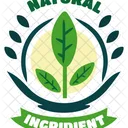 Natural Ingredient Sticker  Icon