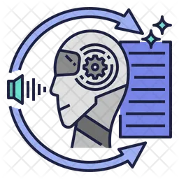 Natural Language Processing Icon - Download in Colored Outline Style