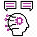 자연어 처리 인간 메시지 아이콘