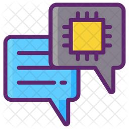 Natural Language Processing Icon - Download in Colored Outline Style
