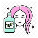 Natural shampoo bottle  Icône