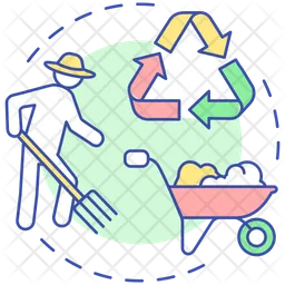 Natural waste disposal  Icon