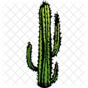 Cactus Seco Clima Icono