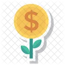 Nature Plant Coins Icon