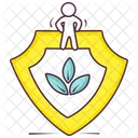 Eco Security Eco Protection Nature Security Icon