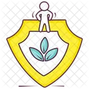 Eco Security Eco Protection Nature Security Icon