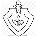 Eco Security Eco Protection Nature Security Icon