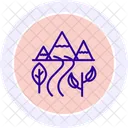 Nature Trail Line Icon Icon