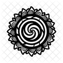 Natureza Espiral Rotativo Tribal Ícone
