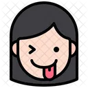 Naughty Girl Girl Face Naughty Icon