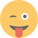 Smiley Winking Naughty Icon