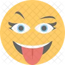 Smiley Winking Naughty Icon