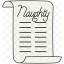 Naughty List Santa Icon