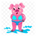 Naughty Pig  Icon