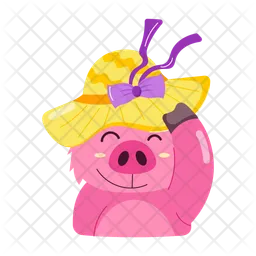 Naughty Pig  Icon