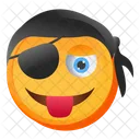 Naughty Pirate Emoji Icon