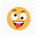 Naughty Smile Emoji Emoticons Icon