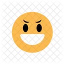 Naughty Smile Emoji Emoticons Icon