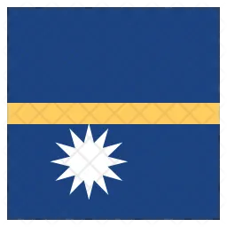 Nauru Flag Icône