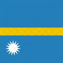 Nauru Bandeira Mundo Ícone