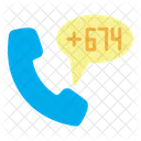 Nauru Country Code Phone Icon