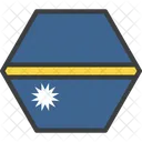 Nauru Pais Bandeira Ícone