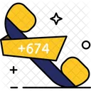 Nauru Country Code Phone Code Icon