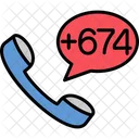 Nauru Dial Code  Icon