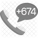 Nauru Dial Code  Icon