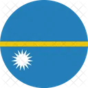 Nauru Flagge Welt Symbol