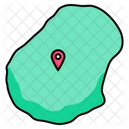 Nauru map  Icon