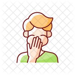 Nausea Icon - Download in Colored Outline Style