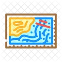 Nautical Chart Geographical Icon