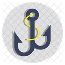 Schiffsanker Schiffsanlegestelle Hafen Symbol